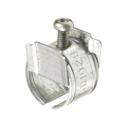 4040 – 3/8″ Snap-In box connector metal – Fits 1/2″ KO