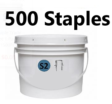S2 Staples Box (500PCS) For NON-Metallic Sheathed Cable 14/2, 12/2, 12/3, 10/3 NMD90