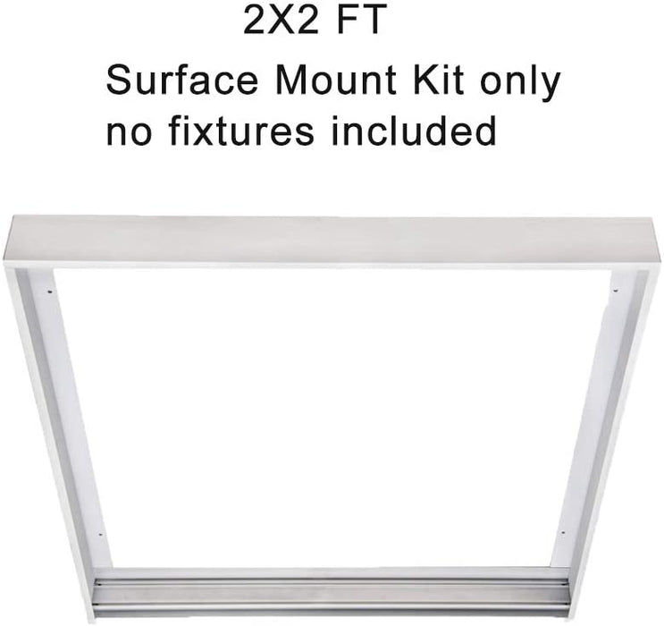2x2 Flat Panel LED Surface Mounting Frame Kit Low Profile