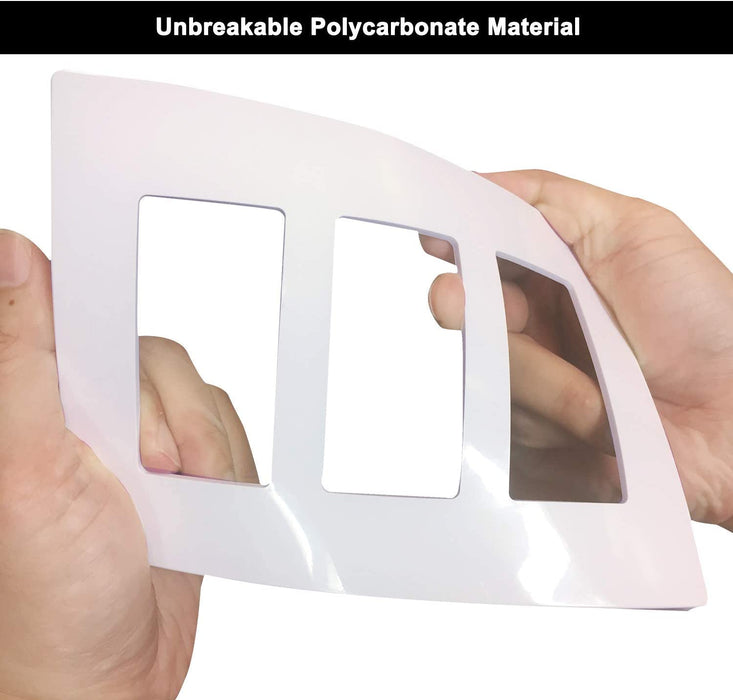 3-Gang Screwless Wall Plate