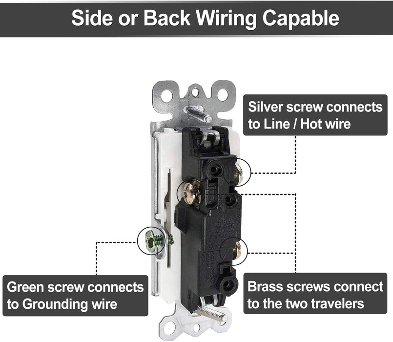 3-Way Decorator Wall Light Switch
