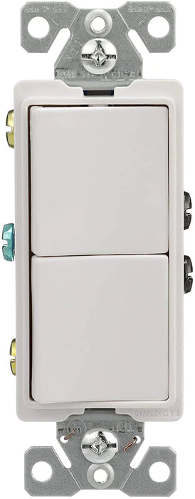 EATON 7728W-SP Single-Pole Combination Switches, White