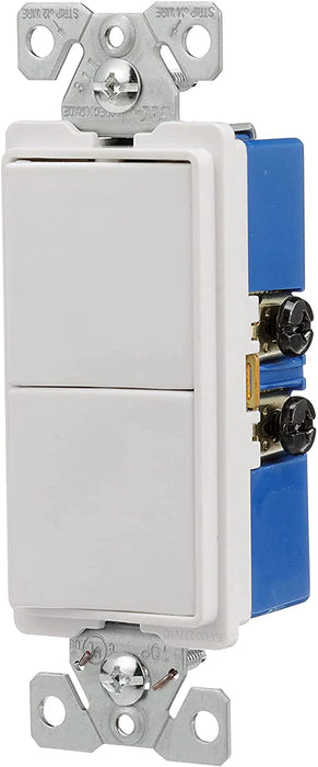 EATON 7728W-SP Single-Pole Combination Switches, White