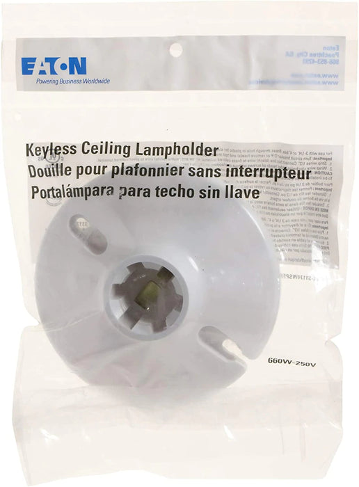 Eaton Plastic Keyless Lampholder