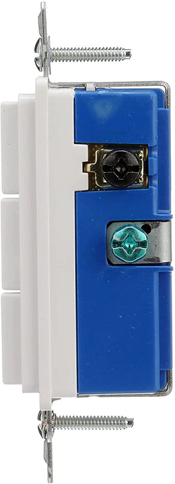 Eaton 7729W-SP 15-Amp 120-Volt Decorator Heavy Duty Grade Three Single-Pole Combination Switches, White