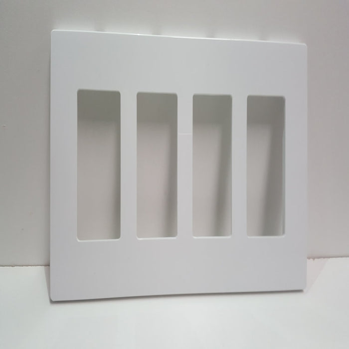 4-Gang Screwless Wall Plate,