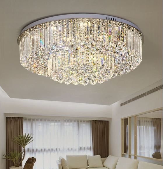 Sterling Crystal Ceiling Light - Custom Made
