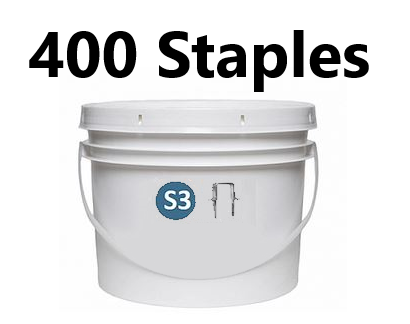S3 Staples Bucket (400PCS) For NON-Metallic Sheathed Cable 10/3, 8/2 NMD90