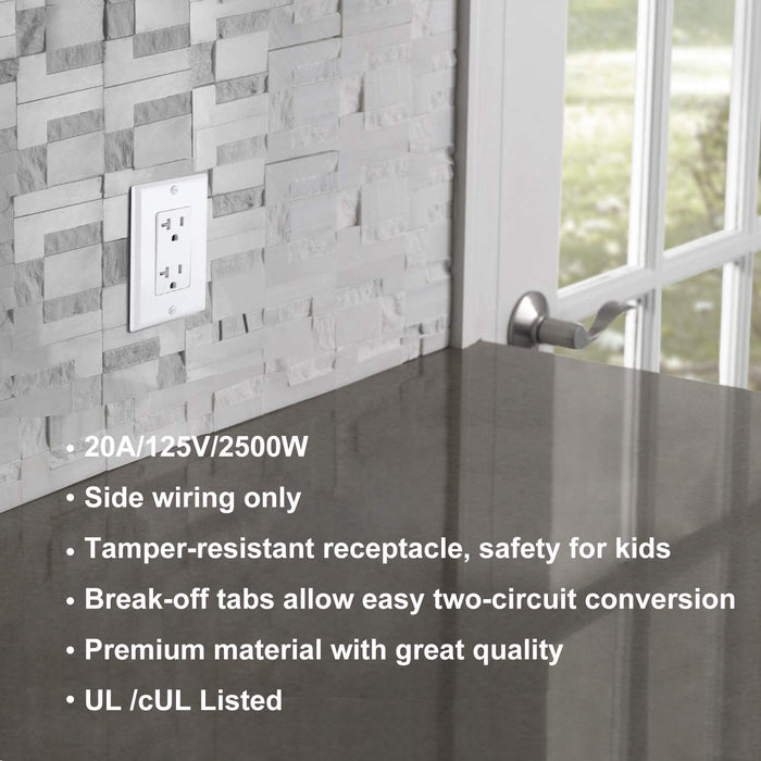 20A Decorator Receptacle Outlet TR