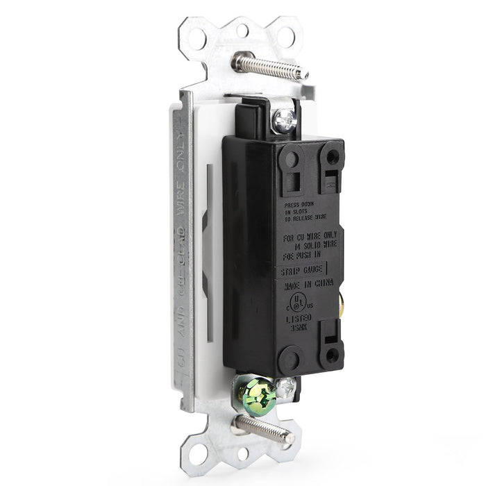 Single Pole Decorator Wall Light Switch 15A