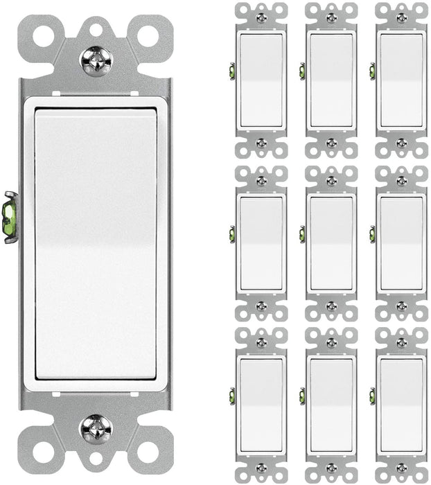 Single Pole Decorator Wall Light Switch 15A