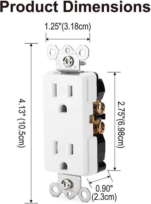 15A Tamper-Resistant Decor Receptacle Outlet